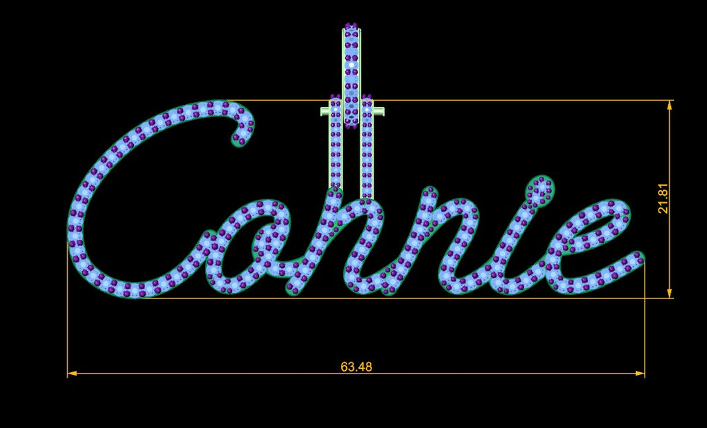 CUSTOM DESIGN JEWELRY NAME PENDANT