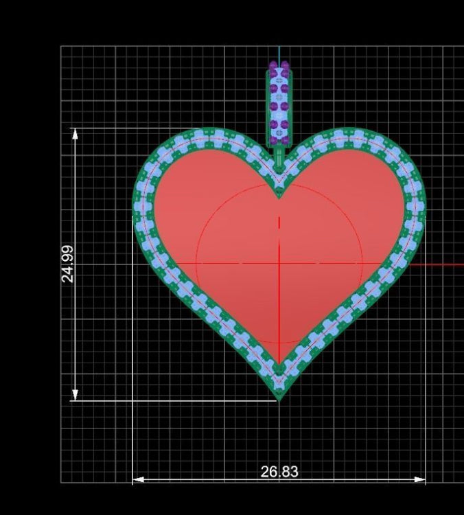 Heart Memory Frame Pendant