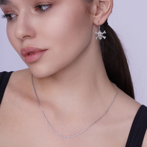 Silver 925 Rhodium Plated Shiny Roc 025 Chain 1.4mm